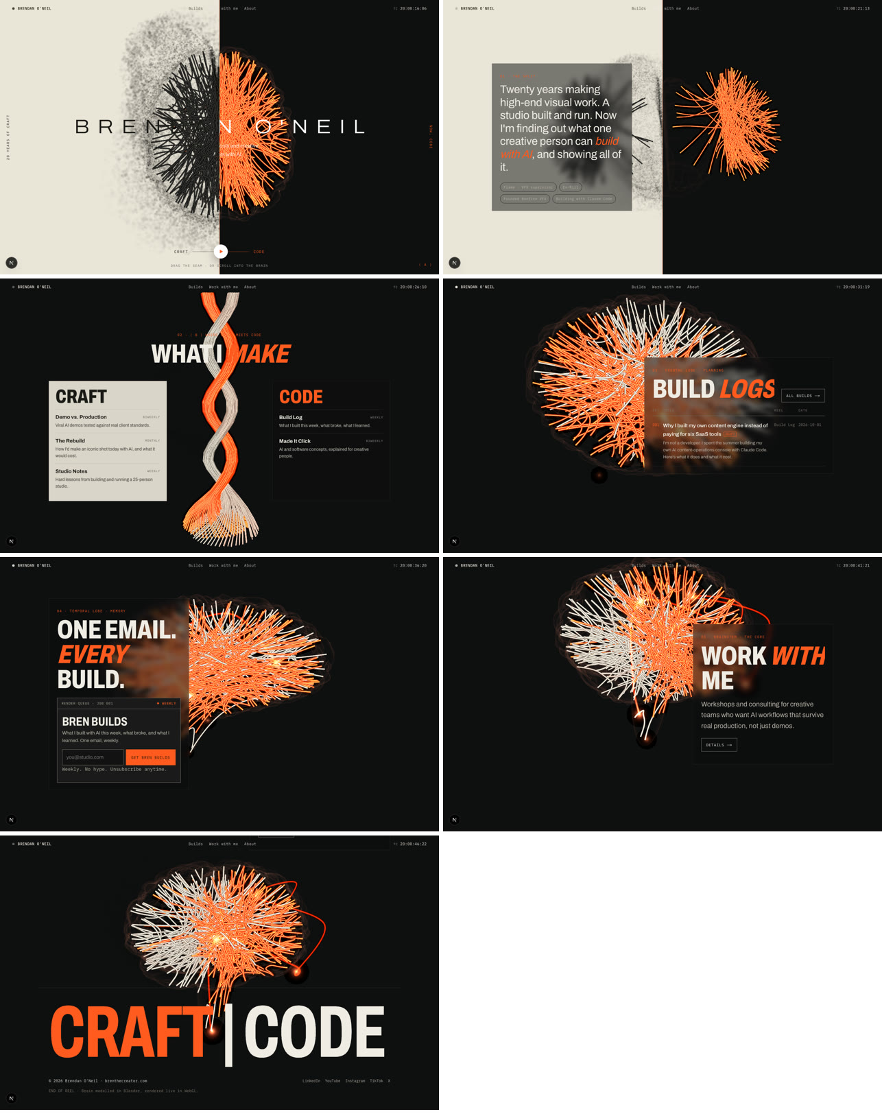 Scroll story contact sheet
